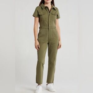 Good American straight Leg Denim Junpsuit